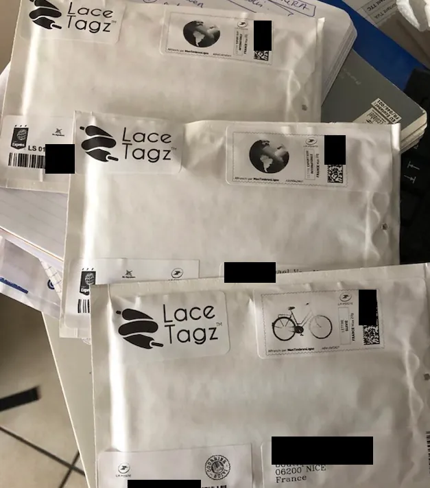 LACETAGZ orders to be sent